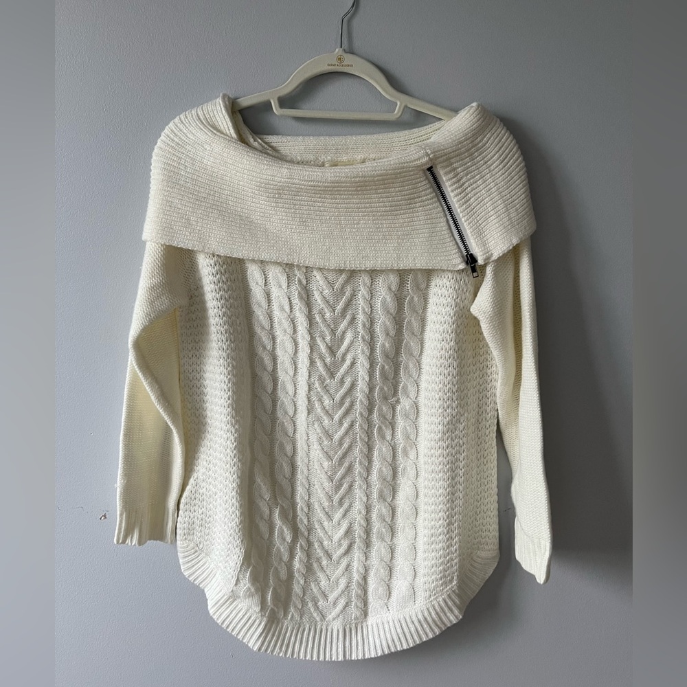 It’s Our Time White Off the Shoulder Sweater